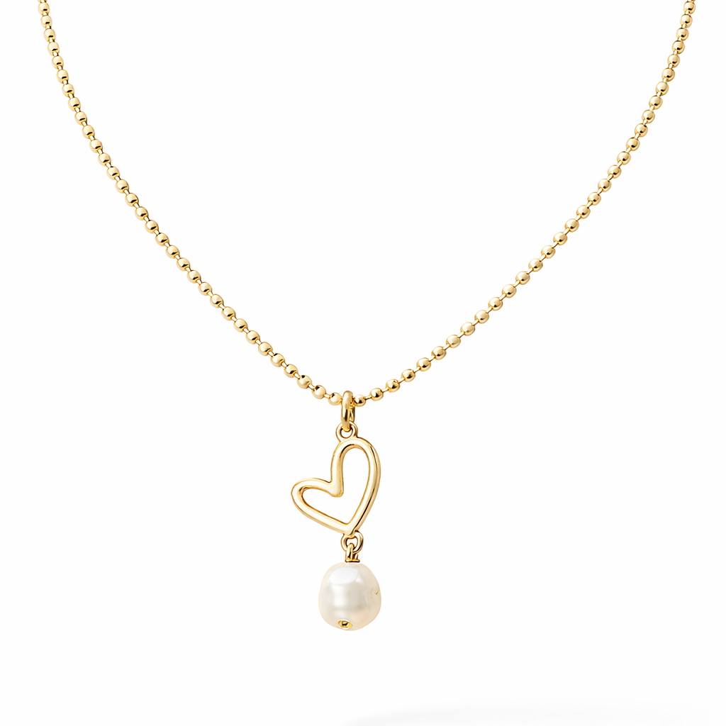 Heart Collection - Lovely Pearl necklace