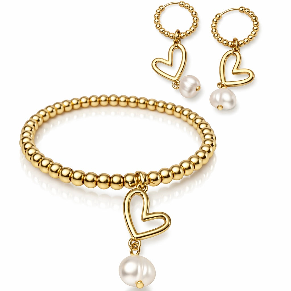 Heart Collection - Set Lovely Pearl