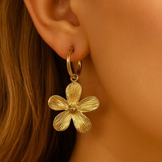 Golden Flower earrings