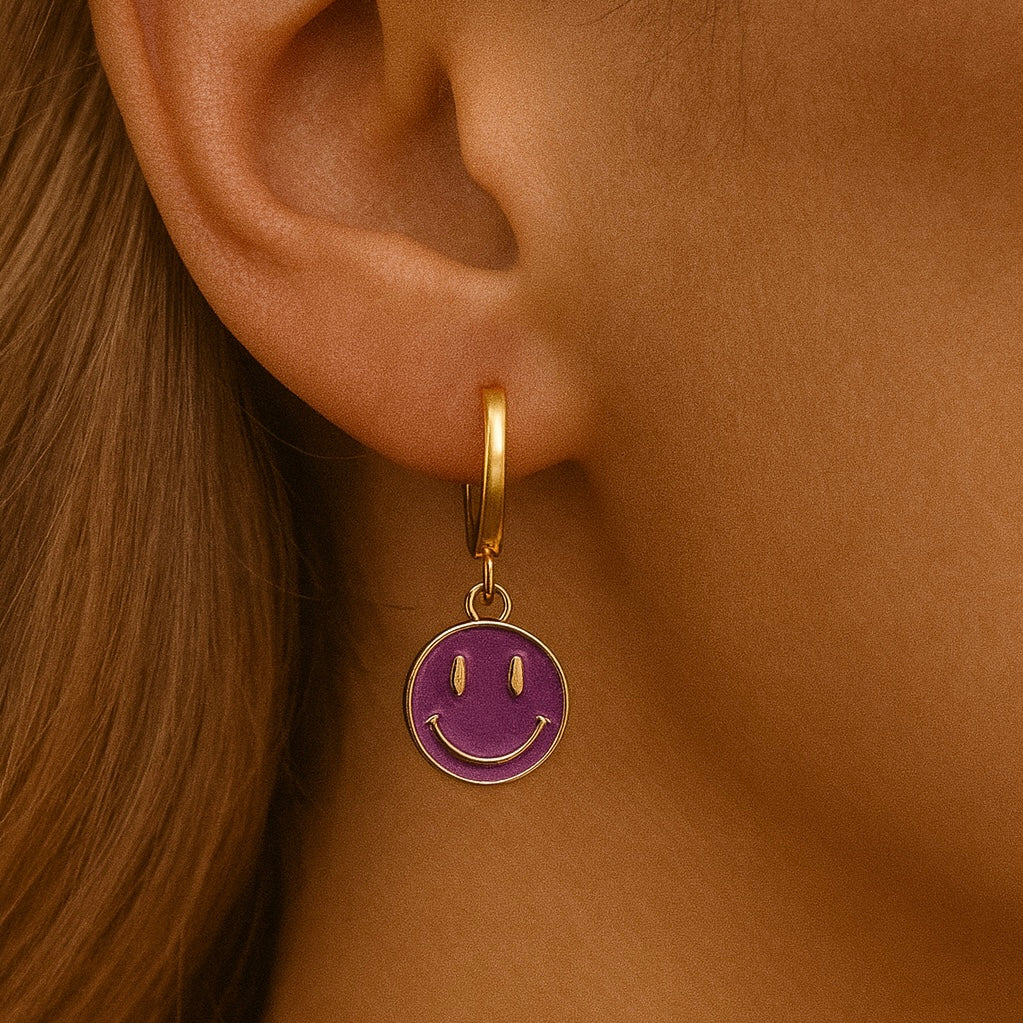Smiley earrings - kies je kleur