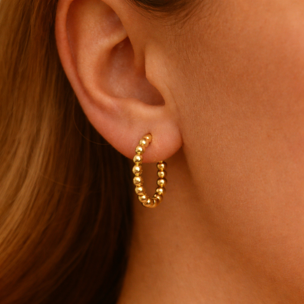 Golden Bead earrings